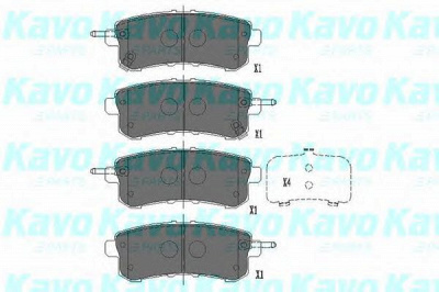 KAVO PARTS kbp6589 -  Комплект тормозных колодок, дисковый тормоз